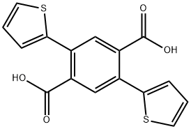 1,4-Benzenedicarboxylic acid, 2,5-di-2-thienyl- 结构式