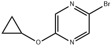 2-溴-5-(环丙氧基)吡嗪, 1209458-65-0, 结构式