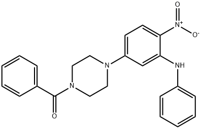 [4-[4-Nitro-3-(phenylamino)phenyl]-1-piperazinyl]phenylmethanone,1210750-32-5,结构式