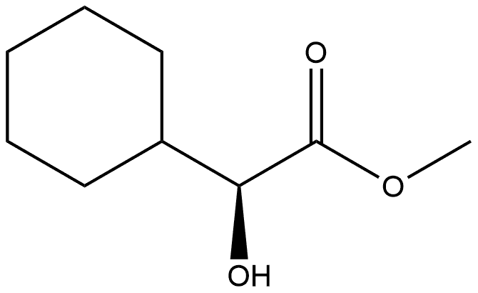 Cyclohexaneacetic acid, α-hydroxy-, methyl ester, (αS)- 结构式