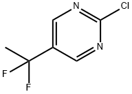 Pyrimidine, 2-chloro-5-(1,1-difluoroethyl)- Structure