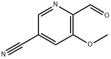 3-Pyridinecarbonitrile, 6-formyl-5-methoxy- Structure