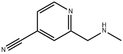 4-Pyridinecarbonitrile, 2-[(methylamino)methyl]- Struktur