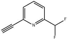 2-(二氟甲基)-6-乙炔基吡啶, 1211534-05-2, 结构式