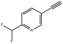 2-(difluoromethyl)-5-ethynylpyridine Structure
