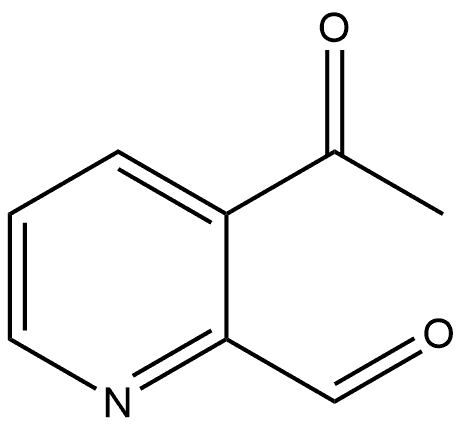 3-Acetyl-2-pyridinecarboxaldehyde Structure