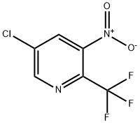 5-氯-3-硝基-2-(三氟甲基)吡啶,1211584-00-7,结构式