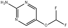 2-Pyrimidinamine, 5-(difluoromethoxy)- Structure
