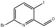 2-吡啶甲醛,6-溴-3-碘, 1211587-94-8, 结构式