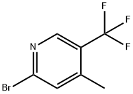 Pyridine, 2-bromo-4-methyl-5-(trifluoromethyl)- Structure