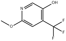 3-Pyridinol, 6-methoxy-4-(trifluoromethyl)- Struktur
