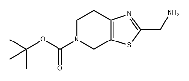 Thiazolo[5,4-c]pyridine-5(4H)-carboxylic acid, 2-(aminomethyl)-6,7-dihydro-, 1,1-dimethylethyl ester Struktur