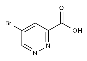 5-溴哒嗪-3-羧酸,1211591-73-9,结构式