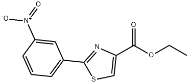 4-Thiazolecarboxylic acid, 2-(3-nitrophenyl)-, ethyl ester Structure