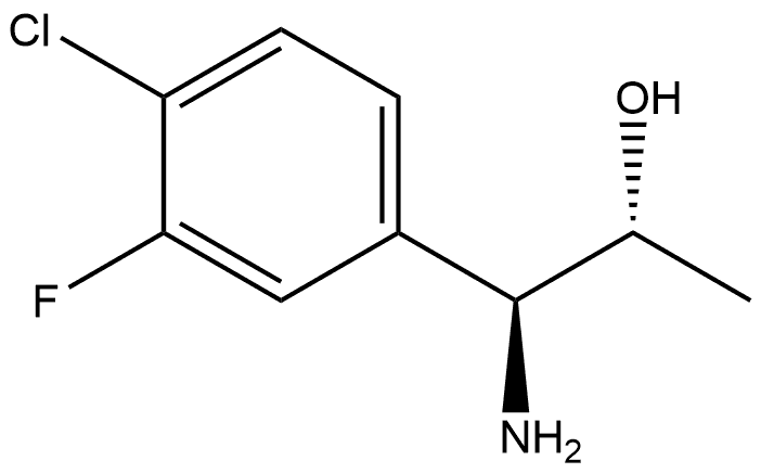 (1S,2R)-1-AMINO-1-(4-CHLORO-3-FLUOROPHENYL)PROPAN-2-OL 结构式