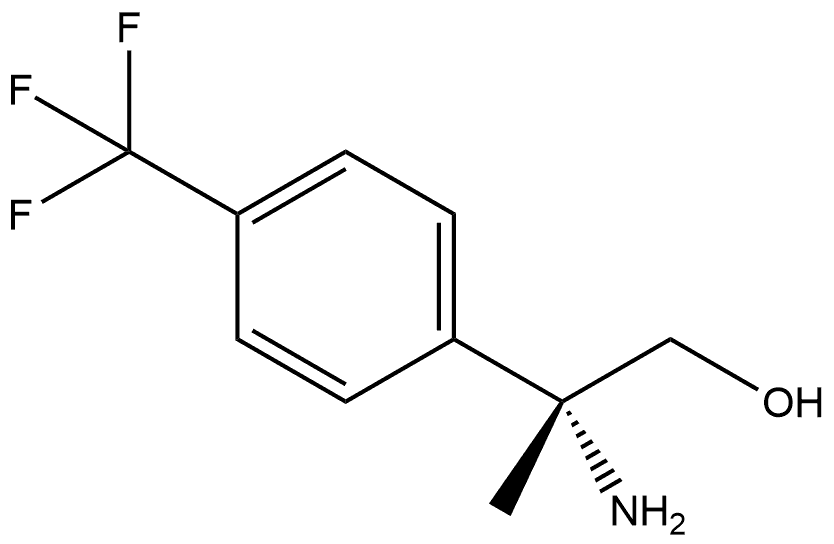 (2R)-2-AMINO-2-[4-(TRIFLUOROMETHYL)PHENYL]PROPAN-1-OL 结构式