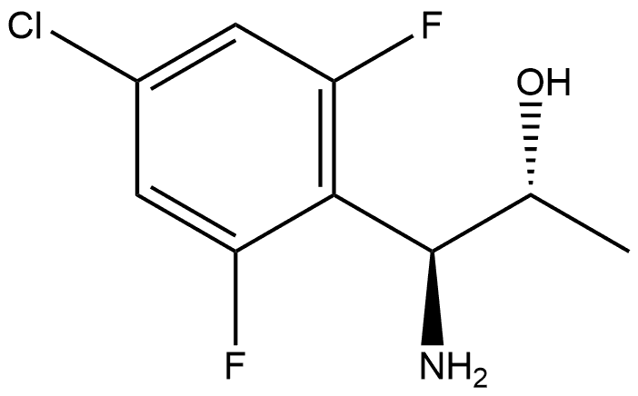 (1S,2R)-1-AMINO-1-(4-CHLORO-2,6-DIFLUOROPHENYL)PROPAN-2-OL Structure