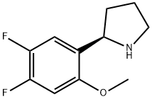 (2R)-2-(4,5-difluoro-2-methoxyphenyl)pyrrolidine Struktur