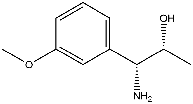 (1R,2R)-1-AMINO-1-(3-METHOXYPHENYL)PROPAN-2-OL 结构式