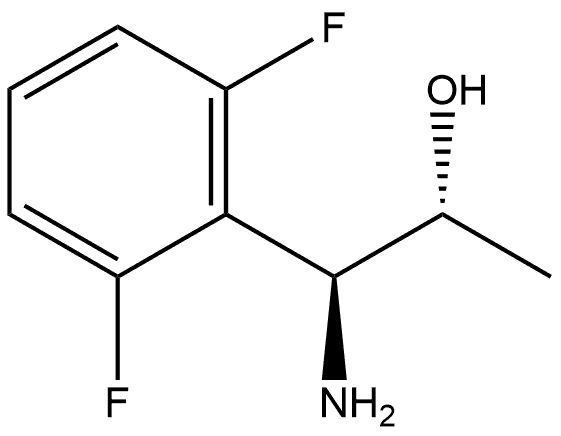 (1S,2R)-1-AMINO-1-(2,6-DIFLUOROPHENYL)PROPAN-2-OL 结构式