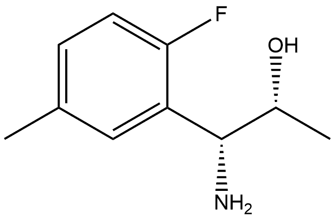(1R,2R)-1-AMINO-1-(2-FLUORO-5-METHYLPHENYL)PROPAN-2-OL 结构式