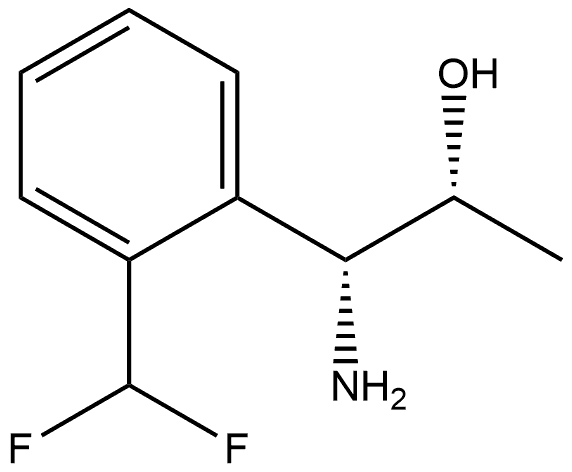 (1R,2R)-1-AMINO-1-[2-(DIFLUOROMETHYL)PHENYL]PROPAN-2-OL 结构式