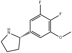 Pyrrolidine, 2-(3,4-difluoro-5-methoxyphenyl)-, (2S)- Structure