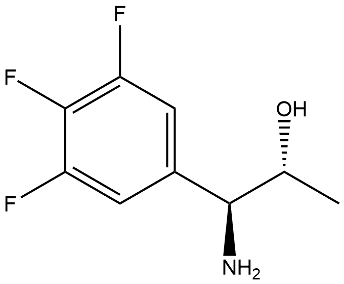 (1S,2R)-1-AMINO-1-(3,4,5-TRIFLUOROPHENYL)PROPAN-2-OL 结构式