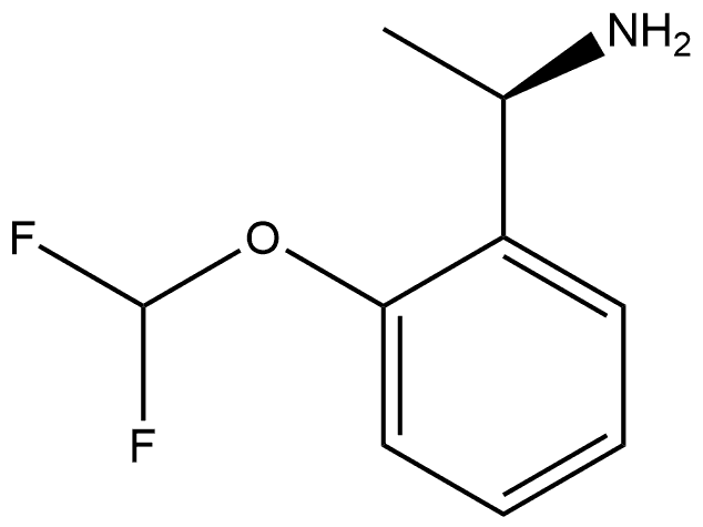 Benzenemethanamine, 2-(difluoromethoxy)-α-methyl-, (αR)- Struktur