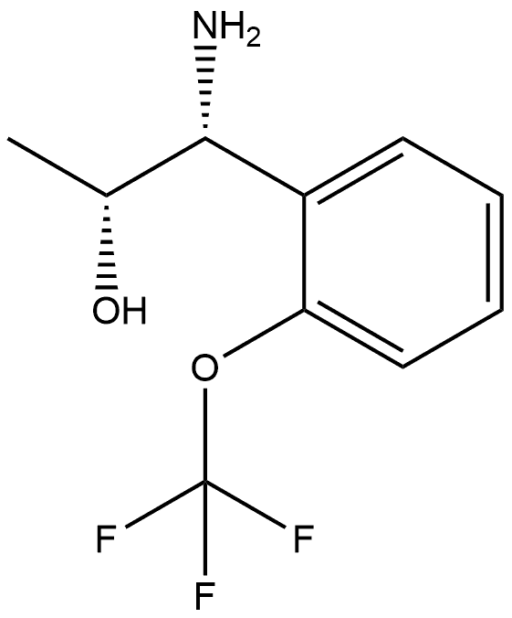 (1R,2R)-1-AMINO-1-[2-(TRIFLUOROMETHOXY)PHENYL]PROPAN-2-OL 结构式