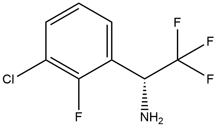 (αR)-3-Chloro-2-fluoro-α-(trifluoromethyl)benzenemethanamine Structure