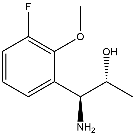 (1S,2R)-1-AMINO-1-(3-FLUORO-2-METHOXYPHENYL)PROPAN-2-OL 结构式