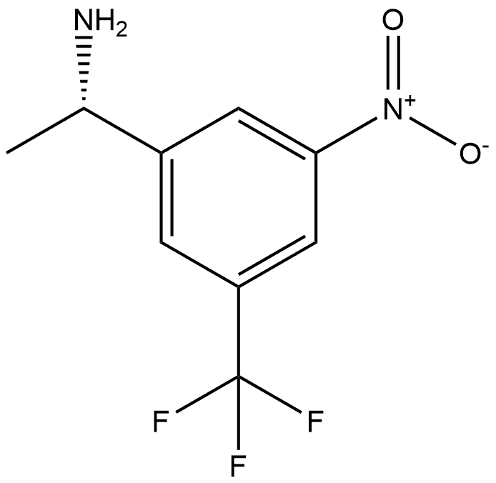 (S)-1-(3-硝基-5-(三氟甲基)苯基)乙胺, 1213014-57-3, 结构式