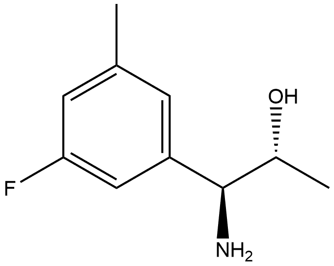 (1S,2R)-1-AMINO-1-(3-FLUORO-5-METHYLPHENYL)PROPAN-2-OL Struktur