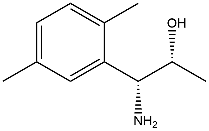 (1R,2R)-1-AMINO-1-(2,5-DIMETHYLPHENYL)PROPAN-2-OL 结构式