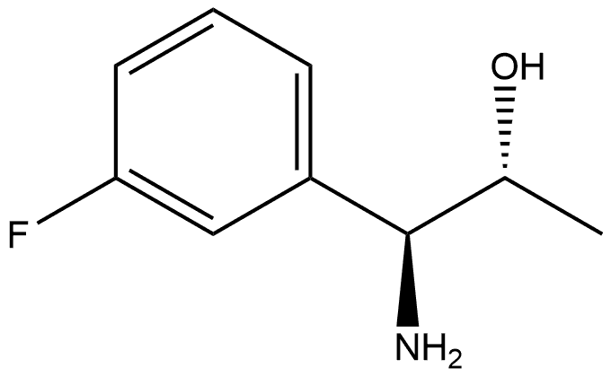 (1S,2R)-1-AMINO-1-(3-FLUOROPHENYL)PROPAN-2-OL,1213092-08-0,结构式