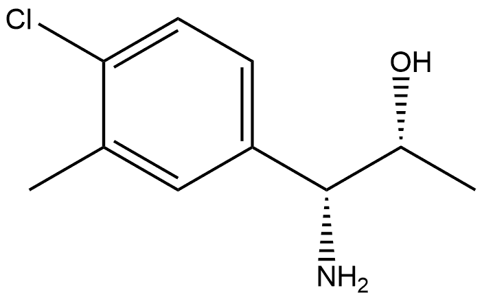 (1R,2R)-1-AMINO-1-(4-CHLORO-3-METHYLPHENYL)PROPAN-2-OL 结构式