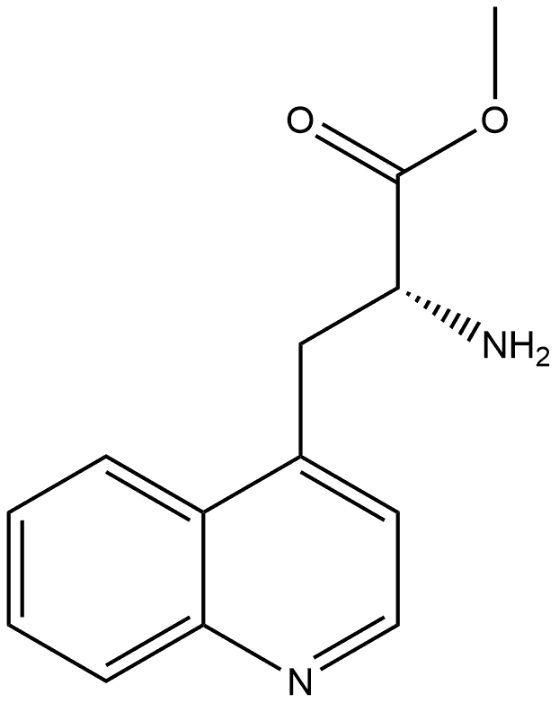 (R)-2-Amino-3-quinolin-4-yl-propionic acid methyl ester 结构式