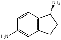 1H-Indene-1,5-diamine, 2,3-dihydro-, (1R)- Structure
