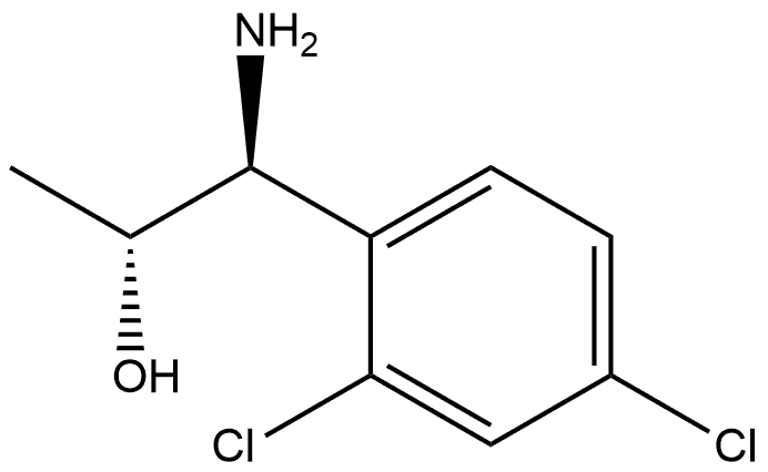 (1S,2R)-1-AMINO-1-(2,4-DICHLOROPHENYL)PROPAN-2-OL 结构式