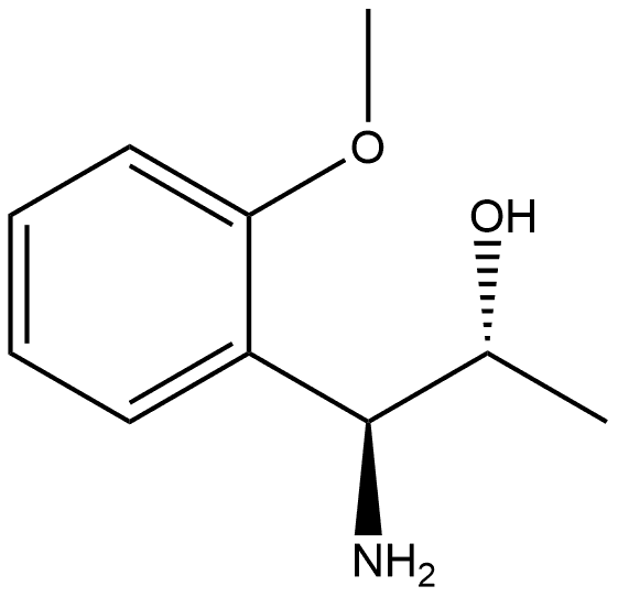 (1S,2R)-1-AMINO-1-(2-METHOXYPHENYL)PROPAN-2-OL 结构式