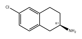 (R)-6-chloro-1,2,3,4-tetrahydronaphthalen-2-amine Structure
