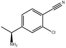 4-[(1S)-1-Aminoethyl]-2-chlorobenzonitrile Struktur