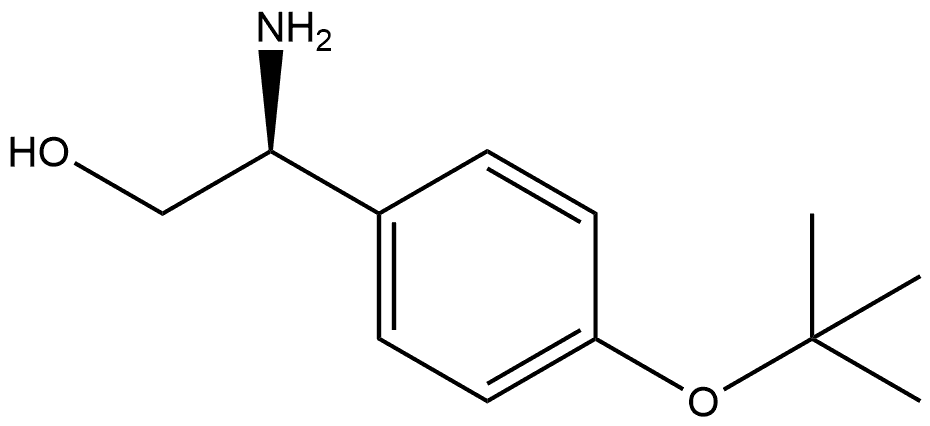 Benzeneethanol, β-amino-4-(1,1-dimethylethoxy)-, (βS)- Structure