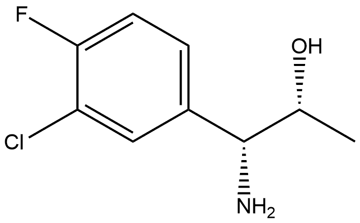 (1R,2R)-1-AMINO-1-(3-CHLORO-4-FLUOROPHENYL)PROPAN-2-OL Structure