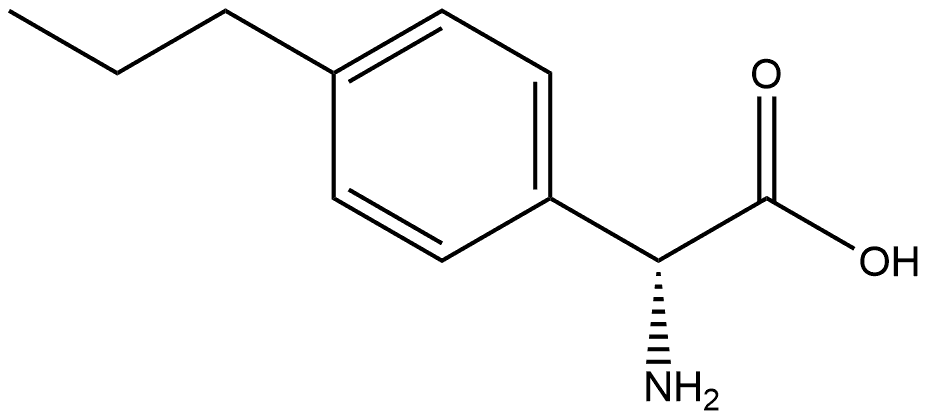 (R)-2-amino-2-(4-propylphenyl)acetic acid Structure