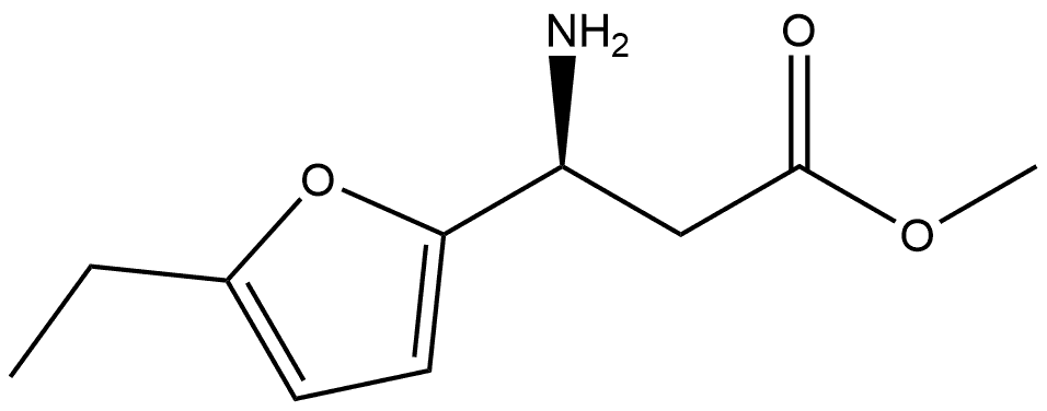methyl (S)?-?3-?amino-?3-?(5-?ethylfuran-?2-?yl)?propanoate 结构式