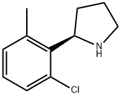 (2R)-2-(2-Chloro-6-methylphenyl)pyrrolidine Struktur