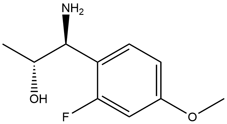 (1S,2R)-1-AMINO-1-(2-FLUORO-4-METHOXYPHENYL)PROPAN-2-OL 结构式