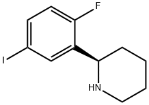 (2R)-2-(2-fluoro-5-iodophenyl)piperidine Struktur